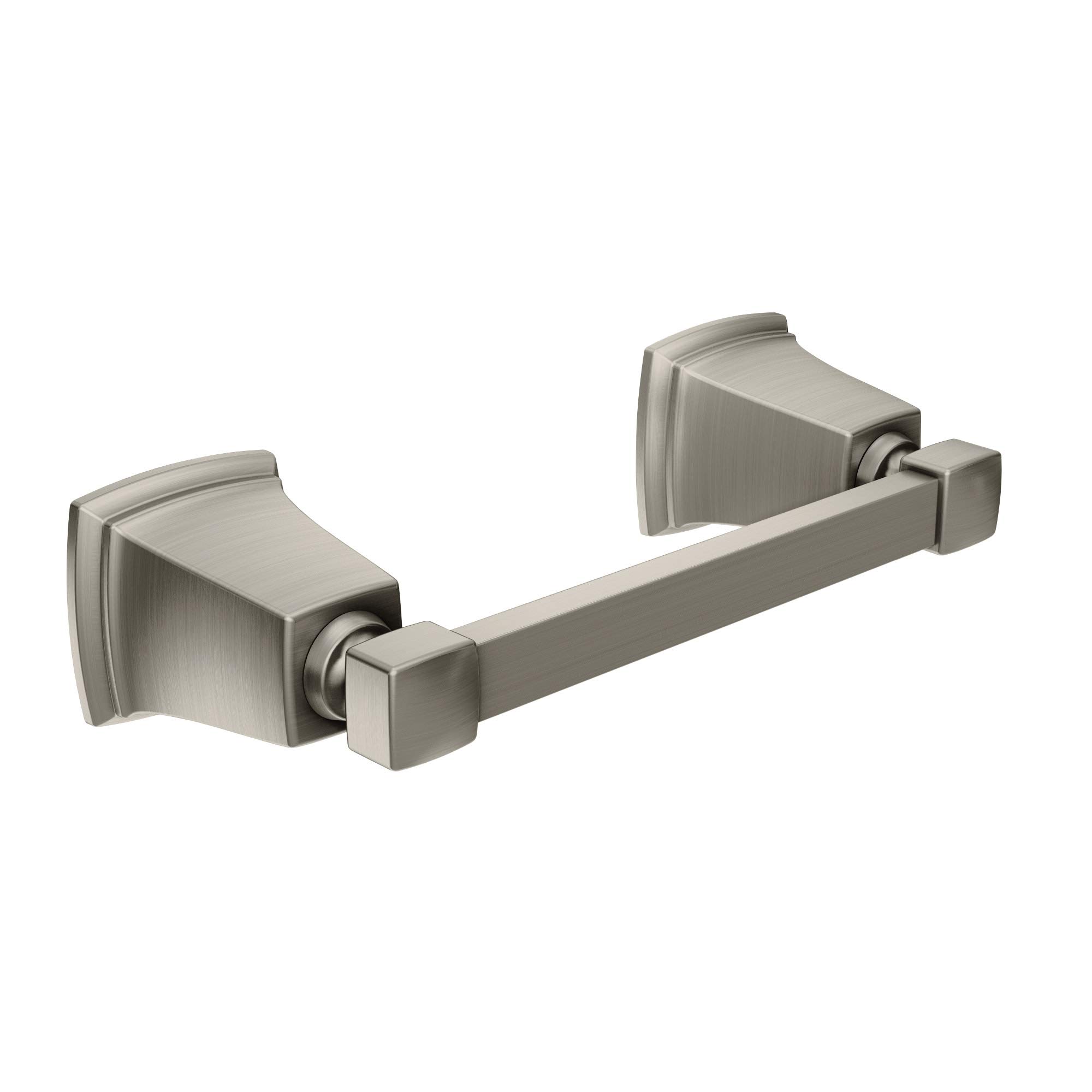 Moen Boardwalk Pivoting Double Post Toilet Paper Holder, Brushed